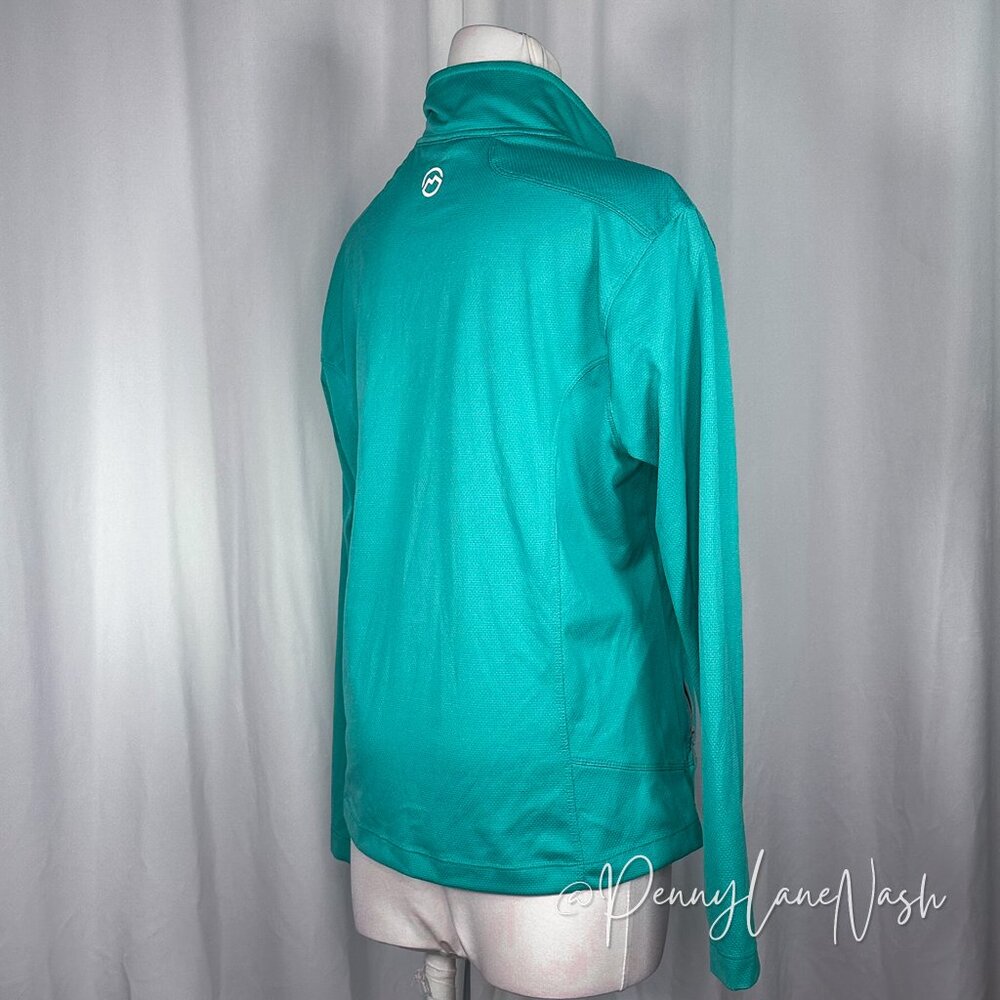 Magellan Outdoors Fish Gear MagCool 1/2 Zip Shirt Top Blue - Picture 8 of 10